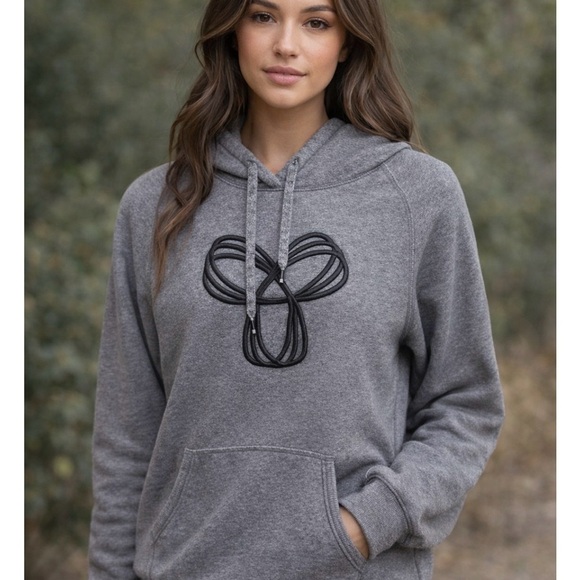 TNA Tops - TNA Gray Hoodie with Black Design